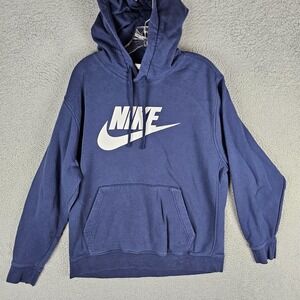 Nike Sportswear Club Hoodie Mens Large Graphic Long Sleeve Drawstring BV2973-410